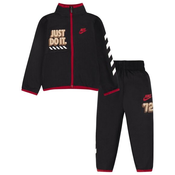 Nike Other - Nike Boys Toddler Tracksuit Set Jacket Pants Black Red Size 3T NEW WITH TAGS!
